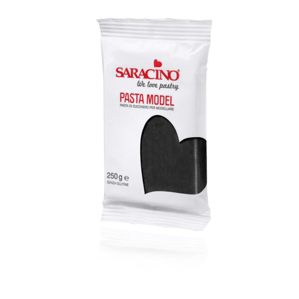 Masa cukrowa do modelowania czarna Saracino, 250 g
