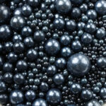 Cukrowe perełki czarne. Mix rozmiarów.