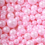 Perełki cukrowe różowe. Mix rozmiarów.