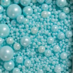 Perełki cukrowe niebieskie. Mix rozmiarów. 85 g