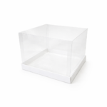 Pudełko „Akwarium” na tort bento, 170×170×120 mm