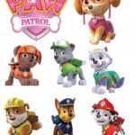 Wydruk na masie cukrowej Psi Patrol