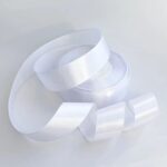 Taśma satynowa biała 25 mm. 23 m