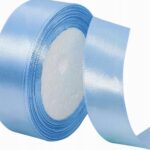 Tasiemka satynowa błękitna 25mm. 23 m