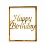 Topper akrylowy «Happy birthday 3”