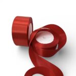 Taśma satynowa czerwona 25 mm. 23 m