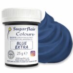 Barwnik wodorozpuszczalny w paście Sugarflair - Extra Blue (25 g)