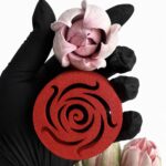 Tylka do kwiatów z zefiru „Tulipan 9”, 5 cm
