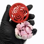 Tylka do kwiatów z zefiru „Tulipan 5”, 4 cm.