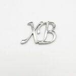 Akrylowy topper wielkanocny srebny