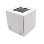 Pudełko na Bento tort z okienkiem 15x15x15cm