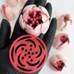 Tylka do kwiatów z zefiru „Tulipan 3”, 4 cm.