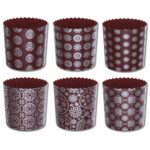 Forma na paskę 500 g srebrna. Zestaw 5 szt