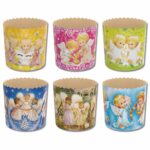 Forma na paskę 200 g. Z aniołkami. 5 szt - obrazek 7