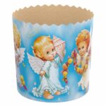 Forma na paskę 200 g. Z aniołkami. 5 szt - obrazek 6