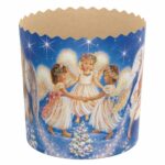 Forma na paskę 200 g. Z aniołkami. 5 szt - obrazek 4