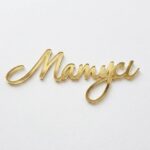 Topper akrylowy złoty “Матусі»