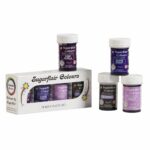 Sugarflair Purple – zestaw barwników wodorozpuszczalnych w paście 4x25 g - obrazek 2