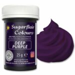 Barwnik wodorozpuszczalny w żelu Sugarflair - Deep Purple (25 g)
