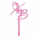 Topper wielkanocny akrylowy ХВ różowy