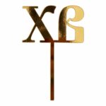 Topper wielkanocny akrylowy ХВ złoty