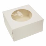 Pudełko na bento tort z okienkiem 18x18x9 cm - obrazek 2