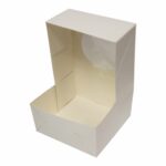 Pudełko na bento tort z okienkiem 18x18x9 cm