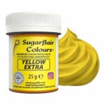 Barwnik wodorozpuszczalny w paście Sugarflair - Extra Yellow (25 g)