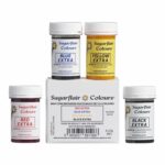 Sugarflair Extra Colour – zestaw barwników wodorozpuszczalnych w paście 4x25 g