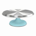 Patera obrotowa do tortu, średnica 31 cm, błękitna