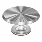 Patera obrotowa do tortu, średnica 31 cm, srebna