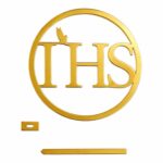 Topper akrylowy złoty IHS boczny