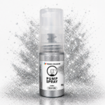 Barwnik metaliczny w sprayu z pompką New Silver Glitter 10 g Food Colours