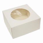 Pudełko na bento tort z okienkiem 18x18x9 cm