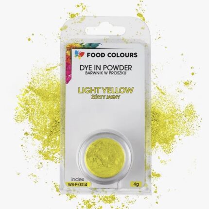 Barwnik wodorozpuszczalny w proszku Żółty jasny 4g - Food Colours
